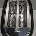 Hamilton Beach 2 Slice Extra Wide Slot Toaster with Bagel & Defrost Settings, Shade Selector with 7 Browning Levels, Toast Boost, Auto Shutoff, Black & Stainless Steel (22633)