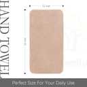 Cosy Family 6 Pack Ultra Soft Microfiber Absorbent Hand Towel, Silk Hemming Towels for Bathroom - Quick Drying - Perfect for Bath, Fitness, Gym, Shower, Hotel, and Spa - 16x28 Inch, Warm Color