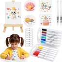 RUBOAOA Princess Magic Foam Texture Painting Kit, 3D Puffy Paint Craft Set