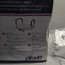 Drive Medical Premium Plastic Raised Toilet Seat with Lock and Padded Armrests, Elongated, Pack of 1