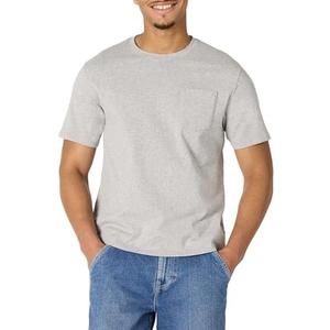 Amazon Essentials Men's Relaxed-Fit Heavyweight Cotton Pocket T-Shirt M