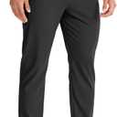 Aolesy Men's Joggers Sweatpants with Zipper Pockets Stretch Athletic Gym Pants for Workout, Running, Golf (Fleece & Regular) (Black, XXL)