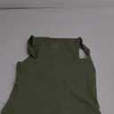 REORIA Butsmooth Women's Square Neck Going Out Crop Tops Double Lined Cute Basic Tank Tops 2025 Clothes (Dark Green) S