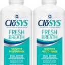 CloSYS Mouthwash, 32 Ounce, 2 Count, Fresh Breath Mouthwash, Gentle Mint, Alcohol Free, Dye Free, pH Balanced Mouth Wash, Helps Soothe Entire Mouth, Fights Bad Breath
