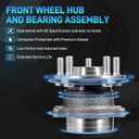 2 Pcs Rear Wheel Bearing and Hub Assembly with 5-Lug Driver Passenger Side Compatible with 2014-2018 Subaru Forester, 2016-2021 Crosstrek, 2012-2021 Impreza, 2013-2015 XV Crosstrek Replace# 512518