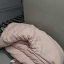 CozyLux Queen Comforter Set Blush Pink, 7 Pieces Pintuck Bed in A Bag, Premium Pink Comforter Queen Size, Pinch Pleat Bedding Sets with Comforter, Sheets, Pillowcases & Shams