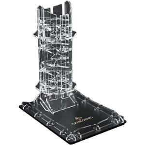 Gamegenic Crystal Twister Premium Dice Tower - Unique Dice-Rolling Experience - Accessory for Board Games, Tabletop Games and Dice Rolling Games - Clear Acrylic Dice Tower - Made