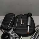 Black Square Swivel Stool with Wheel for Work SPA Shop Massage Height-Adjustable and Cost-Effective Rolling Stool Chair with Back