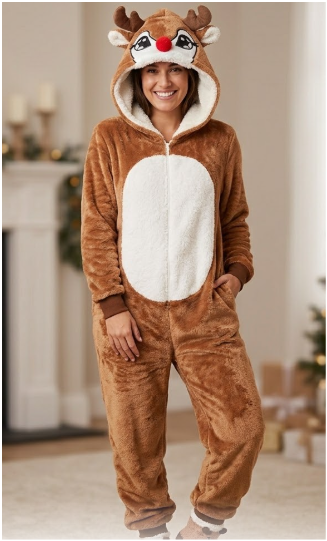 Adult Onesie Pajamas Halloween Costume One - Piece Slim Fit Sleepwear Cosplay Suit 8 - 10 Y Pack of 2