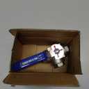 DERNORD 3-Way Ball Valve, T Mounting Pad, Stainless Steel 304 Female Type with Vinyl Locking Handle (1/2 Inch NPT)