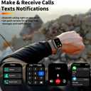 Military GPS Smart Watch for Men Pressure/Altitude/Compass,Fitness Smart Watch for Android Phones and iPhone,Outdoor Waterproof Fitness Tracker with Blood Oxygen/Heart Rate/Sleep/100+ Sport Modes