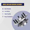 KUSATEC 513286 Front Wheel Bearing and Hub Assembly Compatible with Dodge Journey 2009-2020, Both Driver Passenger Side, 5 Lug Bolts w/ABS