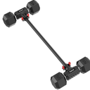 Dumbbell Converter by SEWD – Turn Dumbbells into Barbell Set – Adjustable Weights & Up to 220LB Capacity Barbell for Home Gym Full Body Workouts – Red