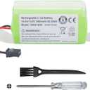 3400mAh Vacuum Cleaner Battery for Ecovacs Deebot N79 N79S N95 DN622 and for Eufy RoboVac 11 11S 15C 15T 12 25C 30 35C, for Goovi F007C D380 for Amarey A800 A900 for Coredy R300 R500