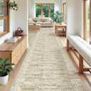 3x20 Runner Rug Non Slip,Washable Hallway Runner Rug,Brown
