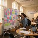 (12 Pack) Lined Sticky Notes 4x6 in,Large Notepads with Lines,Ruled Stickies Super Sticking Power,Office School Memo Note Pads Bright Colors,Post on Windows Doors,Recyclable,Easy to Write on