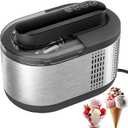 Ice Cream Maker Machine Automatic: TINANA Icecream Machine with LCD Display - Electric Gelato Maker - No Pre-freezing