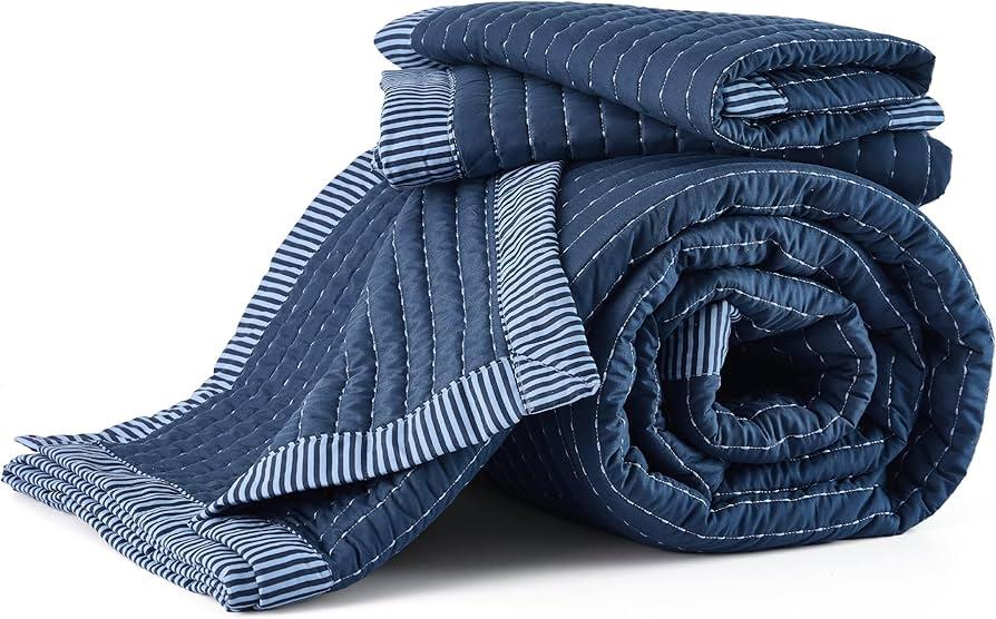 Bedsure Navy Quilts Queen Size - Queen Quilt Bedding Set Bedspread Coverlet, Lightweight Corduroy Pattern Bedspread, 3-Piece Set with 90"x96" Coverlet & 2 Pillow Shams, All-Season Soft Microfiber