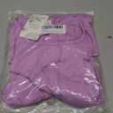 YOVION Girls Summer Dress Square Neck Short Sleeve Casual Loose Ruffle Tiered Dresses with Pockets for 6-12 Y (Purple)