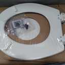 Bemis 500EC Durable Wood Toilet Seat with Easy Clean Hinges, Made in USA, Round, Biscuit