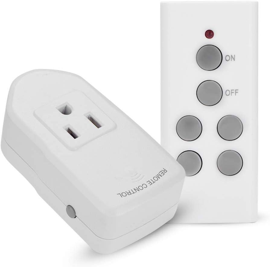 Super Switch Wireless Remote Control Home US Plug Power Strip (2 Outlets, 1 Remote)