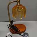 MEIXISUE Candle Warmer Lamp with Timer and Dimmer,Electric Amber Light Gifts for Women Melt Wax Warmer Lamp with 2 Bulbs for Candle Jars House Warming New Home Decor