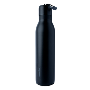 Owala FreeSip Twist Insulated Stainless Steel Water Bottle with Straw for Sports and Travel, BPA-Free, 24-oz, Black
