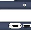 ITSKINS Ballistic R // Nylon Protective Phone Case for Samsung Galaxy S23 Ultra, Lightweight, Non-Slip Heavy Duty Shockproof Cover Military Phone Case - Dark Blue