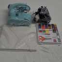 Magicfly Mini Sewing Machine with Extension Table, Dual Speed Portable Sewing Machine for Beginners with Light, Sewing Kit for Household Use, Blue