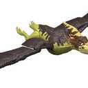 Mattel Jurassic World Wild Roar Pteranodon Dinosaur Action Figure Toy with Chomp Attack, Light Up Feature & Roar Sound, Scan Code for Digital Play
