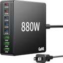 880W USB C Charger Block Charging Station 8 Port Fast Chager 140W PD PPS AVS HUB Laptop MacBook Charger Compatible with All iPhone 17 Pro Max/17 Air/16 SE/Samsung Galaxy 25/ MacBook Pro/Air/iPad Pro