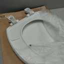 Bemis 7300SLEC Slow Close Toilet Seat, Easy Clean Hinges and Durable Plastic Seat, Made in USA, Elongated, White