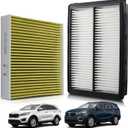 97134-C6900 Cabin & Engine Air Filter Fit for Kia Sorento L4-2.0L (2016-2018)/ L4-2.4L (2016-2020)/ V6-3.3L (2016-2020) Replace C6C79-AC000 28113A9100 CA11943