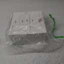 Homde Synthetic Leather Huge Jewelry Box Mirrored Watch Organizer Necklace Ring Earring Storage Lockable Gift Case (White + Gold)