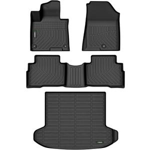 ANBINGOFloor Mats Fit for Kia Sportage Hybrid 2023-2025 All Weather Mats for Kia Sportage Hybrid TPE Car Matt Rugs for Sportage Hybrid Rubber Trunk Carpet for Sportage Hybrid Automotive Accessories