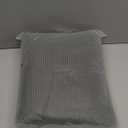 PinkMemory Green Striped Duvet Cover King 100% Washed Cotton Olive Green Stripes Duvet Cover Set 3pcs Pinstripe Pattern Bedding Set with Zipper Closure Corner Ties,Soft Breathable