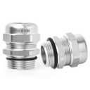 2pcs 3/4"NPT Stainless Steel Cable Gland, Metal Waterproof Cable Gland, Adjustable Cable Gland Protectors 12-18mm