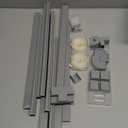 Delamu 157in Delamu Cord Hider Wall for Wall Mounted TV, Wire Hider Kit (Grey)