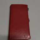 XcaseBar for iPhone 15 6.1" Wallet Case with Zipper Credit Card Holder RFID Blocking, Flip Folio Book PU Leather Shockproof Strap Protective Cover Women Men for Apple 15 Phone Case Red