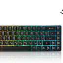 Guiheng Wired 60% Gaming Keyboard and Mouse Combo, Ultra-Compact 61 Keys RGB Backlit Mini Keyboard, Lightweight 3200 DPI Optical Mouse, Gaming Set for Windows, PC, MAC, PS5, Xbox Gamer (Black)