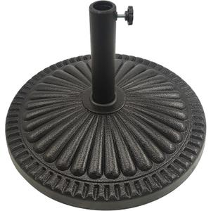 T&Jero 40 lb Round Heavy Duty Patio Market Table Umbrella Base Stand Weight for Outdoor, Black