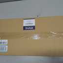 HVAC Premium 30'' x 10'' [Duct Opening] Flat Stamped Steel Return Air Grille - Sidewall and Ceiling - HVAC Vent Duct Cover - White [Outer Dimensions: 31.75''w X 11.75''h]
