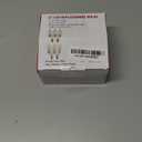 25 Pack C7 LED Frosted White Light Bulbs, C7 Vintage Christmas Replacement Bulbs for Outdoor Indoor Backyard Wedding Christmas Decoration String Lights, C7/E12 Candelabra Base, 0.6W