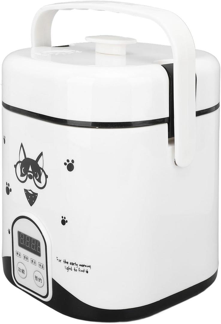 24V Mini Rice Cooker, 1.2L Small Portable Travel Rice Cooker For Car and Truck, Small Rice Cooker, 80W Travel Rice Cooker 24V for Car Truck with Non Stick Inner Pot