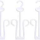 LIOOBO 15 Shoe Display Hangers, 15 Piece, Plastic, White for Setup