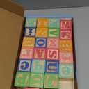 ABC Wooden Building Blocks for Toddlers 1-3 Large, 26 PCS Alphabet & Number Stacking Blocks, Educational Learning Toys for Boys Girls Kids Gifts 1.65''