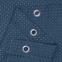 Barossa Design Waffle Weave Shower Curtain Hotel Luxury Spa, 230 GSM Heavy Duty Fabric & No Blowing, Water Repellent and Machine Washable - Moonlight Blue, 71"x72"
