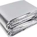 winemana Window Insulation Roll, 24IN x 15FT Reflective Heat Shield Bubble Film, Double-Sided Aluminum Foil Insulation, Weatherproof Garage Door Cover for Windows, RV, Basement, Winter & Summer