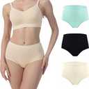 Incontinence Underwear for Women Leak Proof & Washable 3-Pack M | 6-layer absorbency 60ml, cotton-rich & breathable. Reusable, postpartum, bladder control, daily protection briefs
