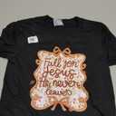 Fall for Jesus Christian T-Shirt – Cozy Autumn Faith Tee, Size: XS